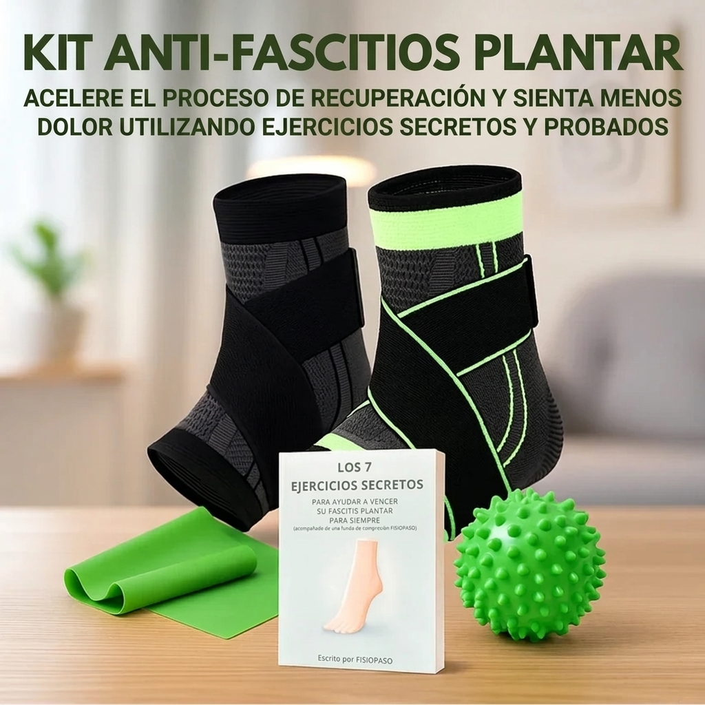 Manguito de Compresión para Fascitis Plantar — Soporte Biomecánico de 7 Zonas